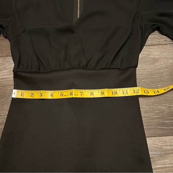 Charlotte Russe Elegant Black Dress Size Small Evening Gown Prom Maxi Ruched - Picture 11 of 13